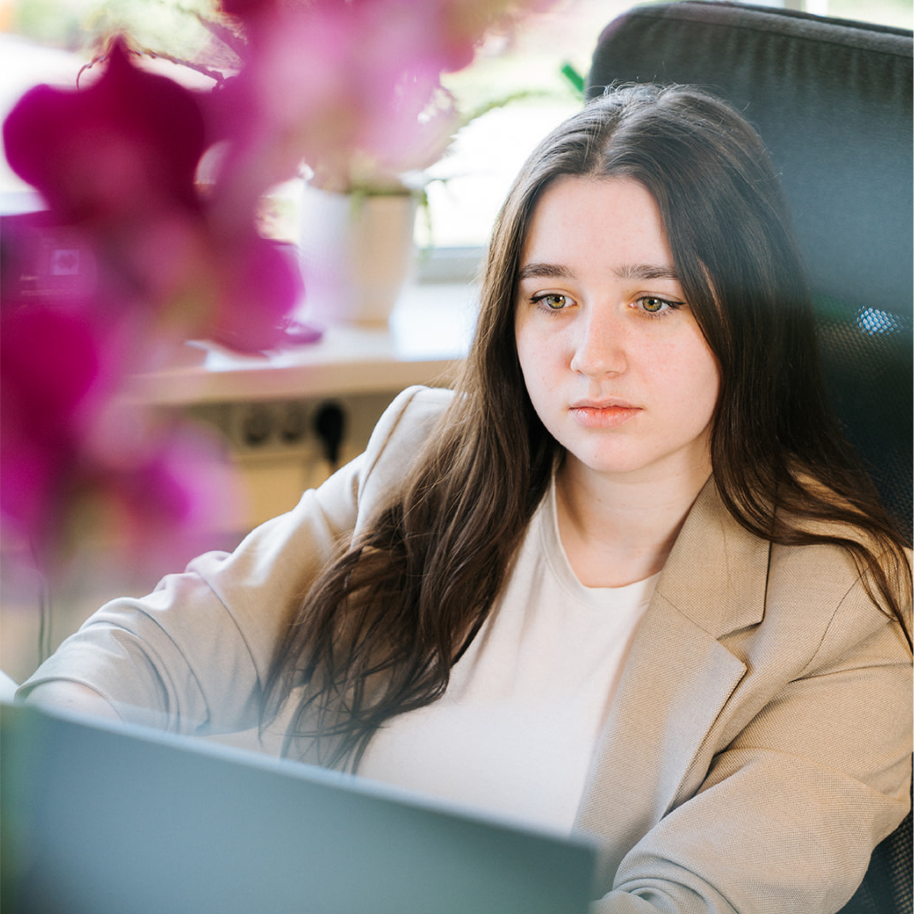 Rosella Moens in meeting met klant